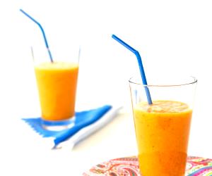 Quantas calorias em 0.1 Litro Sumo De Laranja, Maçã E Pera?