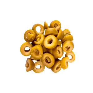Quantas calorias em 1 1/2 colher de sopa (32 g) Azeitonas Verdes Fatiadas?