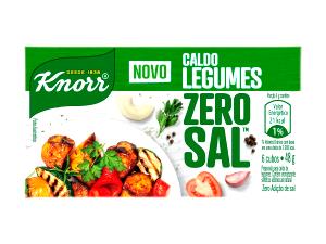 Quantas calorias em 1/2 cubo (4 g) Caldo de Legumes (Zero Sal)?