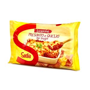 Quantas calorias em 1/2 unidade (325 g) Lasanha de Presunto e Queijo Ao Sugo?