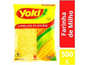 Quantas calorias em 1/2 xícara (50 g) Farinha de Milho Flocada?