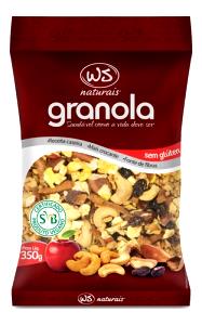Quantas calorias em 1/2 xícara de chá (40 g) Granola sem Glúten?