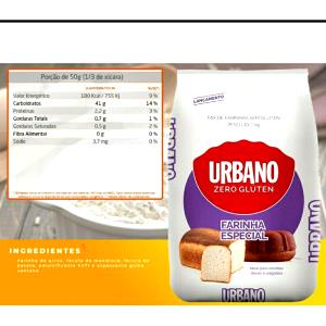 Quantas calorias em 1/3 xícara (50 g) Mix de Farinhas sem Glúten?