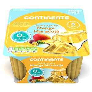 Quantas calorias em 1/4 colher de sopa (2,4 g) Gelatina Zero Açúcar Sabor Manga?