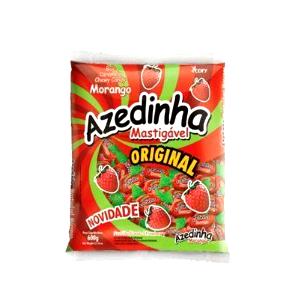 Quantas calorias em 1 bala (4,5 g) Bala Azedinha Morango?