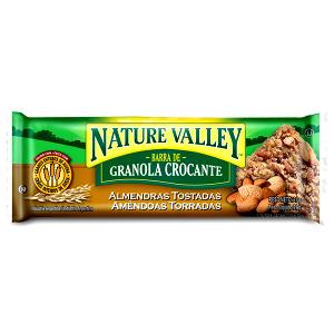 Quantas calorias em 1 barra (21 g) Barra de Granola Crocante Banana e Amêndoas?