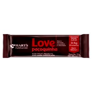 Quantas calorias em 1 barra (35 g) Love Paçoquinha?