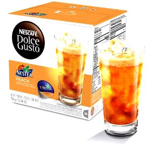 Quantas calorias em 1 cápsula (6 g) Nestea Peach?