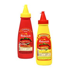 Quantas calorias em 1 colher de sopa (12 g) Mostarda e Ketchup?