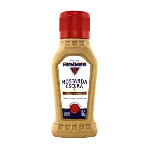 Quantas calorias em 1 colher de sopa (12 g) Mostarda Escura Light?