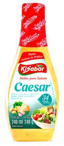 Quantas calorias em 1 colher de sopa (13 ml) Molho para Saladas Caesar e Parmesão?