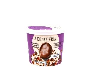 Quantas calorias em 1 colher de sopa (20 g) Brigadeiro de Avelã Proteico?