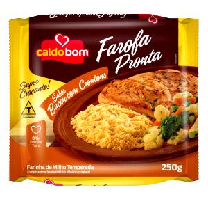 Quantas calorias em 1 colher de sopa (35 g) Farofa Pronta Sabor Bacon?