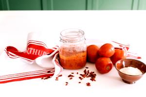 Quantas calorias em 1 colher de sopa (60 g) Molho de Tomate?