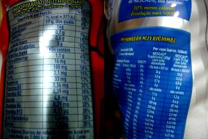 Quantas calorias em 1 colher de sopa (9,5 g) Nescau Light?