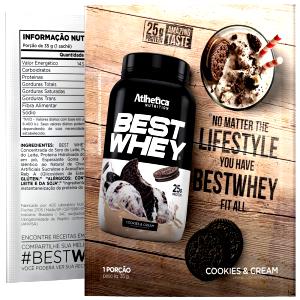 Quantas calorias em 1 dosador (30 g) Whey Protein Isolado Cookies?