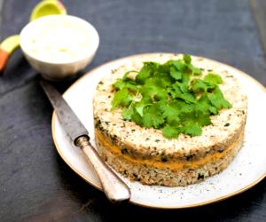 Quantas calorias em 1 Dose Arroz De Atum Com Coentros?