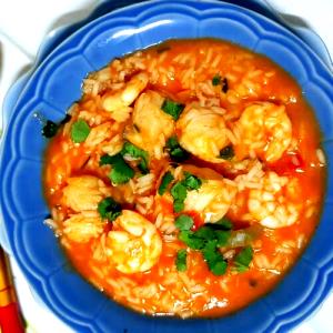 Quantas calorias em 1 Dose Arroz De Tamboril E Camarão?