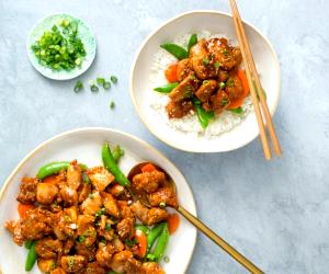 Quantas calorias em 1 Dose Frango Com Sésamo Caramelizado?