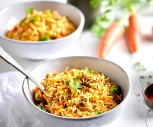 Quantas calorias em 1 Dose Pilaf De Porco?