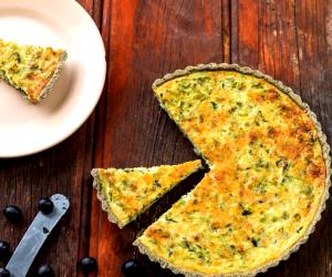 Quantas calorias em 1 Dose Quiche De Legumes Com Base De Azeitona?