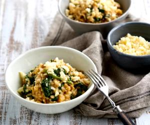 Quantas calorias em 1 Dose Risoto De Alheira Com Grelos E Castanhas?
