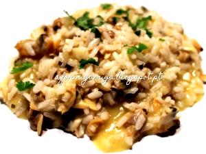 Quantas calorias em 1 Dose Risoto De Amêijoas?