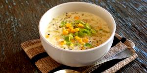 Quantas calorias em 1 Dose Sopa De Milho?