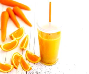 Quantas calorias em 1 Dose Sumo De Laranja, Cenoura E Chia?