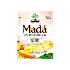 Quantas calorias em 1 envelope (17 g) Madá Sopa Natural de Legumes?