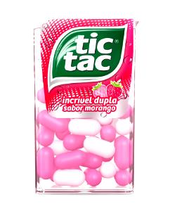 Quantas calorias em 1 estojo (16 g) Tic Tac Morango?