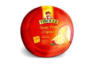 Quantas calorias em 1 fatia (30 g) Queijo Prato Esférico?