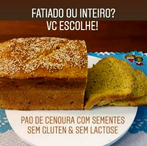 Quantas calorias em 1 fatia (38 g) Pão de Cenoura com Sementes?