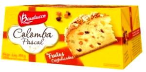 Quantas calorias em 1 fatia (80 g) Colomba Pascal Creme de Baunilha?