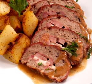 Quantas calorias em 1 Fatia Rolo De Carne?