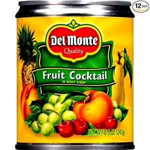 Quantas calorias em 1 Lata (237,0 G) Coquetel de frutas, enlatado?