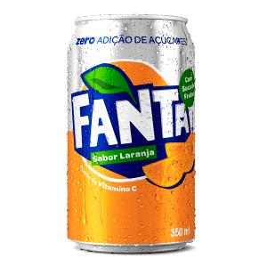 Quantas calorias em 1 lata (350 ml) Fanta Zero?