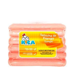 Quantas calorias em 1 Link (2 Cm X 10 Cm De Comprimento) Salsicha de Carne de Frango?