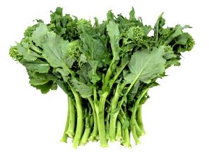 Quantas calorias em 1 Oz Brócolis Raab?