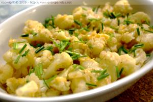 Quantas calorias em 1 Oz Couve-Flor Cozida (Cozinhado sem Gordura Adicionada)?