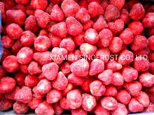 Quantas calorias em 1 Oz Morangos Congelados com Açúcar?