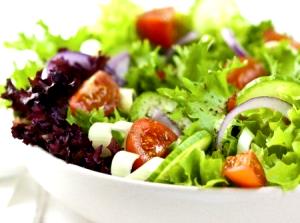 Quantas calorias em 1 Oz Salada de Folhas?