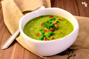 Quantas calorias em 1 Oz Sopa de Ervilha?