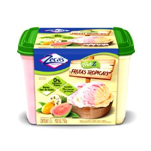 Quantas calorias em 1 Oz Sorvete de Frutas com Sabor Cítrico?