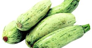 Quantas calorias em 1 pegada (15 g) Abobrinha Cozida?