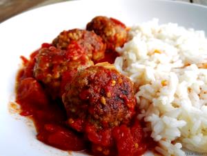 Quantas calorias em 1 Pequena Almôndegas de Carne de Vaca e Porco?