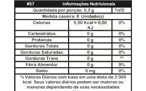Quantas calorias em 1 porção (0,8 g) Stevine?