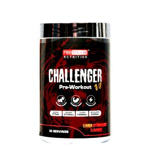 Quantas calorias em 1 porção (10 g) Challenger Pre-Workout?