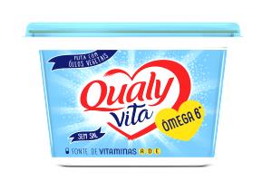 Quantas calorias em 1 porção (10 g) Margarina Ômega 6?