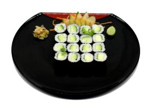 Quantas calorias em 1 porção (110 g) Hossomaki de Pepino?